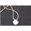 Image 2 : Beaded Necklace w/Opalite Heart Pendant