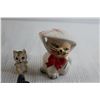 Image 3 : (4) Cat Trinkets, Cat Salt and Pepper Shakers
