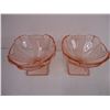 Image 3 : (4) Vintage Pink Sowerby Dessert Ice Cream Bowls