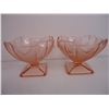 Image 4 : (4) Vintage Pink Sowerby Dessert Ice Cream Bowls