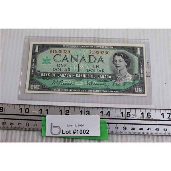 Canadian 1967 $1 Bill