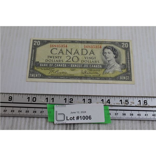 ^Canadian 1954 $20 Bill