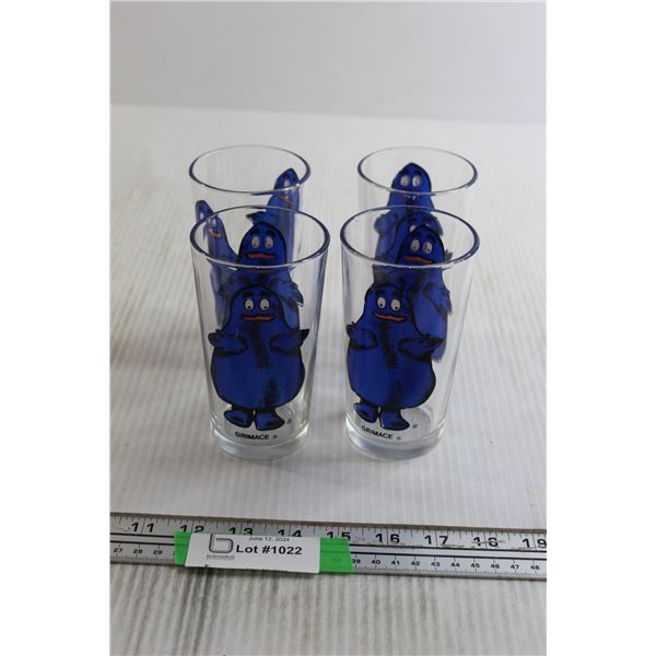 (4) McDonald's Grimace Glasses