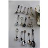 Image 2 : (32) Souvenir Spoons, Cream and Sugar Set