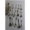 Image 3 : (32) Souvenir Spoons, Cream and Sugar Set