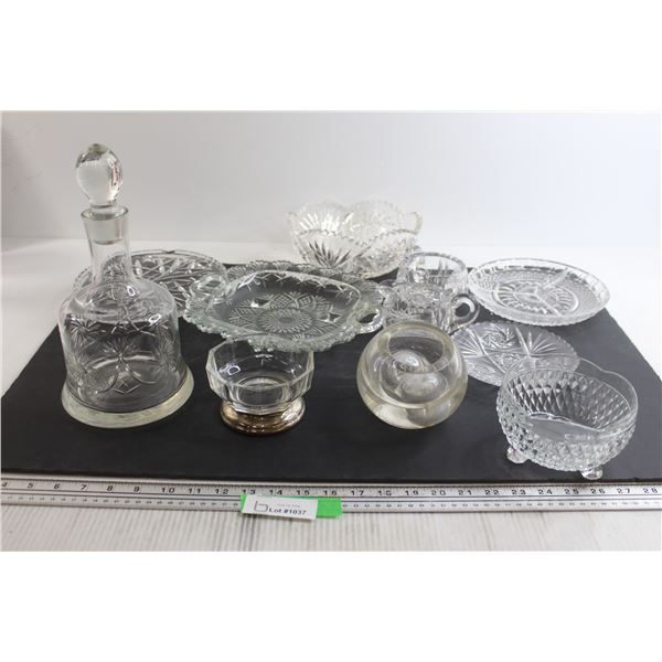Assorted Crystal and Glassware - Some Chips