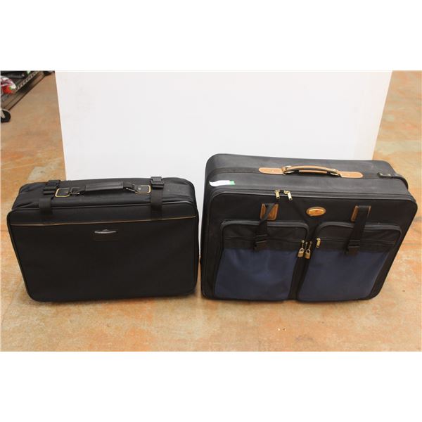 (2) Black Suitcases