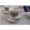 Image 2 : (4) Sadler Wellington Teacups and Saucers, Plate, Flatware