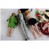 Image 2 : (3) Dolls with Assorted Clothes and Closet