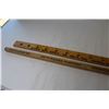 Image 2 : *(2) Vintage Wooden Yard Sticks - General Auto Supply Saskatoon - Midwest Aeration Fans