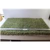 Image 1 : (4) Green Shaggy Carpets (20" x 35")