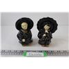 Image 1 : (2) Asian Themed Man & Woman Pre 1940 Porcelain Figurines Made in Japan - No Chips