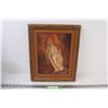 Image 1 : Nettie Harder Original Framed Oil Painting "Praying Hands" 1976 Artist Signed