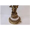 Image 4 : Vintage Brass Cherub / Cupid Lamp - No Shade Untested & 23" Tall Without Harp