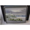 Image 2 : (2) Framed Ocean Scene Canvas Prints - 17.5x22