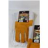 Image 2 : (3) Pairs Welding Gloves - Size Medium