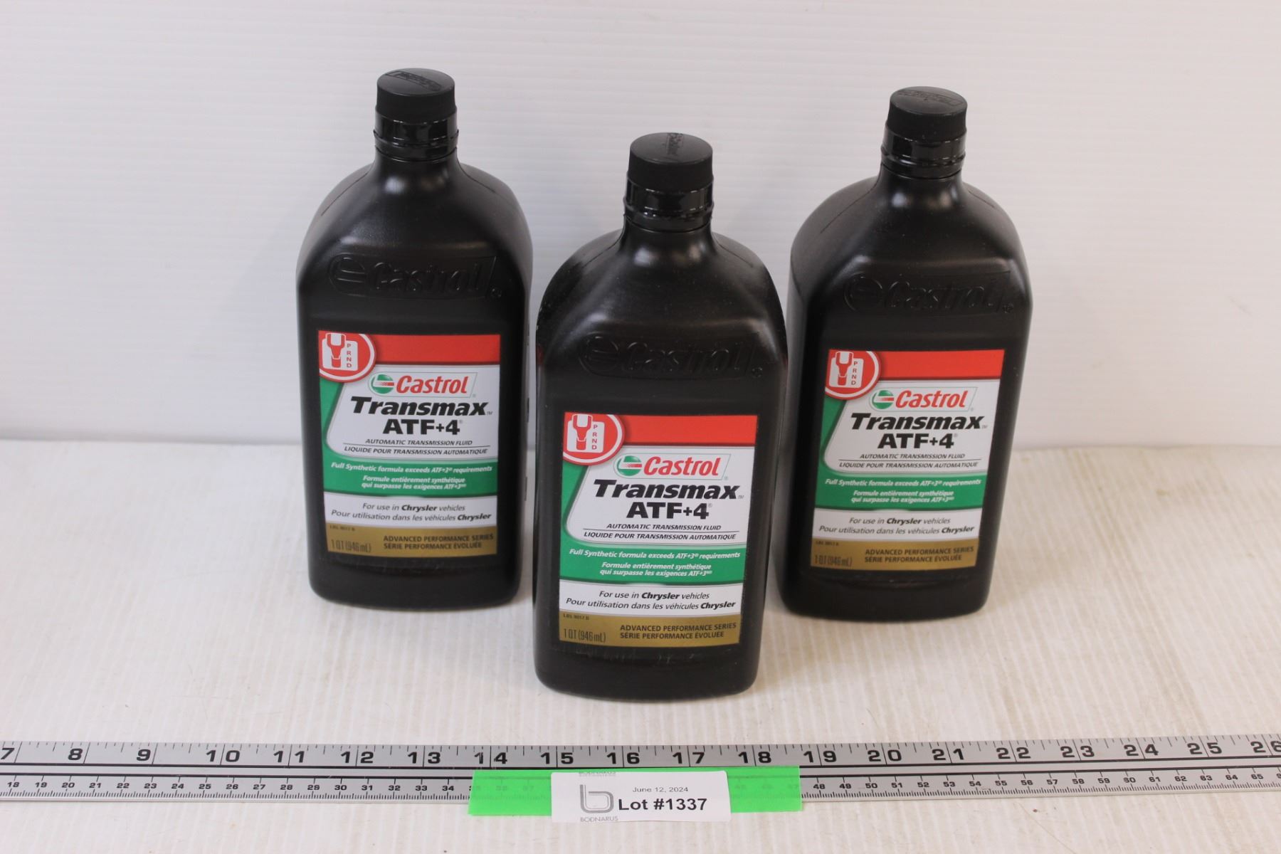 (3) ATF+4 Transmission Fluid - NIB - Bodnarus Auctioneering