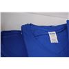 Image 2 : (7) Blue T-Shirts: (3) Small Ladies, (2) XL Ladies, (1) XL, (1) Large - New