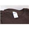 Image 3 : (7) Brown T-Shirts: (1) Large, (1) XL, (1) Medium, (3) 4XL, (1) 3XL - New