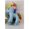 Image 4 : (2) Rainbow Dash My Little Pony Beanie Babies TY, Apple Jack My Little Pony Beanie Baby