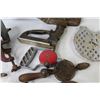 Image 5 : Bench Mount Hand Grinder - Trivet - Scribe - Spoke Shaver - Stapler - Hand Drills