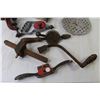 Image 6 : Bench Mount Hand Grinder - Trivet - Scribe - Spoke Shaver - Stapler - Hand Drills