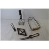 Image 4 : Vintage Items - Flour Sifter - Wire Strainer - Trivet - Canning Tools - Misc. Items