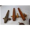 Image 2 : Vintage Stove Dampers - (3) Wooden Keg Taps