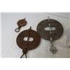 Image 3 : Vintage Stove Dampers - (3) Wooden Keg Taps
