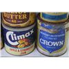 Image 3 : (7) Vintage Tins - CO-OP Peanut - Climax Jam - Manitoba Honey - Boston's Tea - Toffee Tins