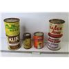 Image 1 : (6) Vintage Tins - Ovaltine - Sasco Honey - Roger's Syrup - Baking Powder - Pure Canadian Honey - Kl