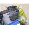 Image 3 : Various Vintage Automobile Parts - Horn, Thermostat, Bulbs, Single Barrel Carter Carburetor etc.