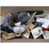 Image 4 : Box of Misc. Shop Items - Nails, Sandpaper, Bolts, Screws, J-Roller, Electrical Plugs/Plates etc.