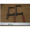 Image 1 : (2) Vintage 14" Wood (Bar) Clamps
