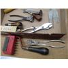 Image 2 : Upholstering Tools - Nippers, Wet Stone, Automatic Awl, Awl, Vintage GW Mount Tool