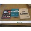 Image 1 : (3) Shop Manuals - Headliner Fabric Swatch Booklet, Year One Skylark GS Resto. Parts Catalog & Ford 