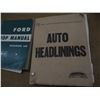 Image 3 : (3) Shop Manuals - Headliner Fabric Swatch Booklet, Year One Skylark GS Resto. Parts Catalog & Ford 