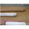 Image 3 : (4 Part. Rolls) Upholstery Fabric - Blue Brown, Rose, Beige Vinyl (56" Wide, Lengths Undetermined)