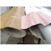 Image 6 : (4 Part. Rolls) Upholstery Fabric - Blue Brown, Rose, Beige Vinyl (56" Wide, Lengths Undetermined)