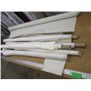 Image 1 : (6 Part. Rolls) Upholstery Fabric - Beige, Cream, Grey, Light Grey Vinyl (56" Wide, Lengths Undeterm