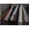 Image 5 : (5 Part. Rolls) Upholstery Fabric - Blue Nylon, Salmon, Blue, Black Vinyl (56" Wide, Lengths Undeter