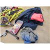 Image 4 : Road Side Emergency Kit - Flares, Booster Cables, Gloves, 1" Ratchet Strap