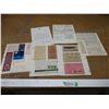 Image 1 : (3) Ration Stamp Books, Steel Car Corp. Limited Tags/Invoices & Vintage Saskatchewan Operator Licenc