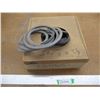 Image 1 : (2) Coils Snap On Windlace Edging (Black & Grey) - Unknown Lengths