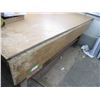 Image 7 : Angle Iron Frame Wooden Work Bench On Casters w/Extension (8'x4' w 8" Drop Leaf)