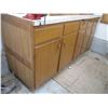 Image 2 : (5) Door and Drawer Counter Unit w/Bench Vise & Contents (27" x 7' Long)
