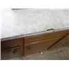 Image 4 : (5) Door and Drawer Counter Unit w/Bench Vise & Contents (27" x 7' Long)