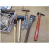 Image 2 : Various Shop Tools - Rubber Mallet, Shipping Tape Dispenser, Butcher Knife, Carpet Knife, Wire Brush