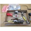 Image 3 : Various Shop Tools - Rubber Mallet, Shipping Tape Dispenser, Butcher Knife, Carpet Knife, Wire Brush