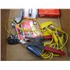 Image 4 : Various Shop Items - C-Clamp, Electrical Leads, Strippers, Terminals, Sewing Machine Oil, Raid etc.
